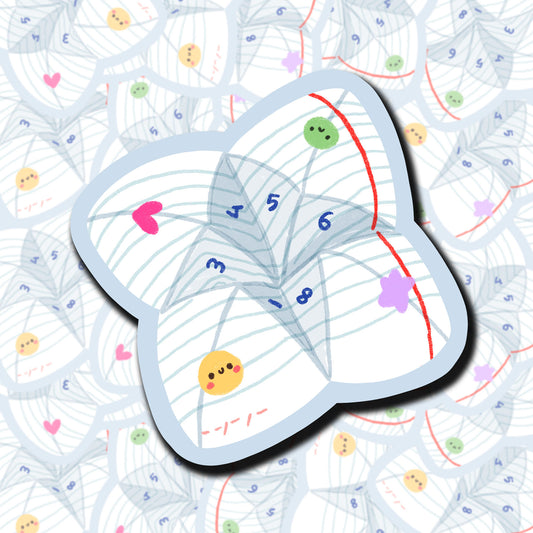 Kawaii Cootie Catcher Stikcer