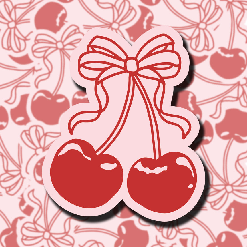 Sweet Cherries Sticker (holographic)