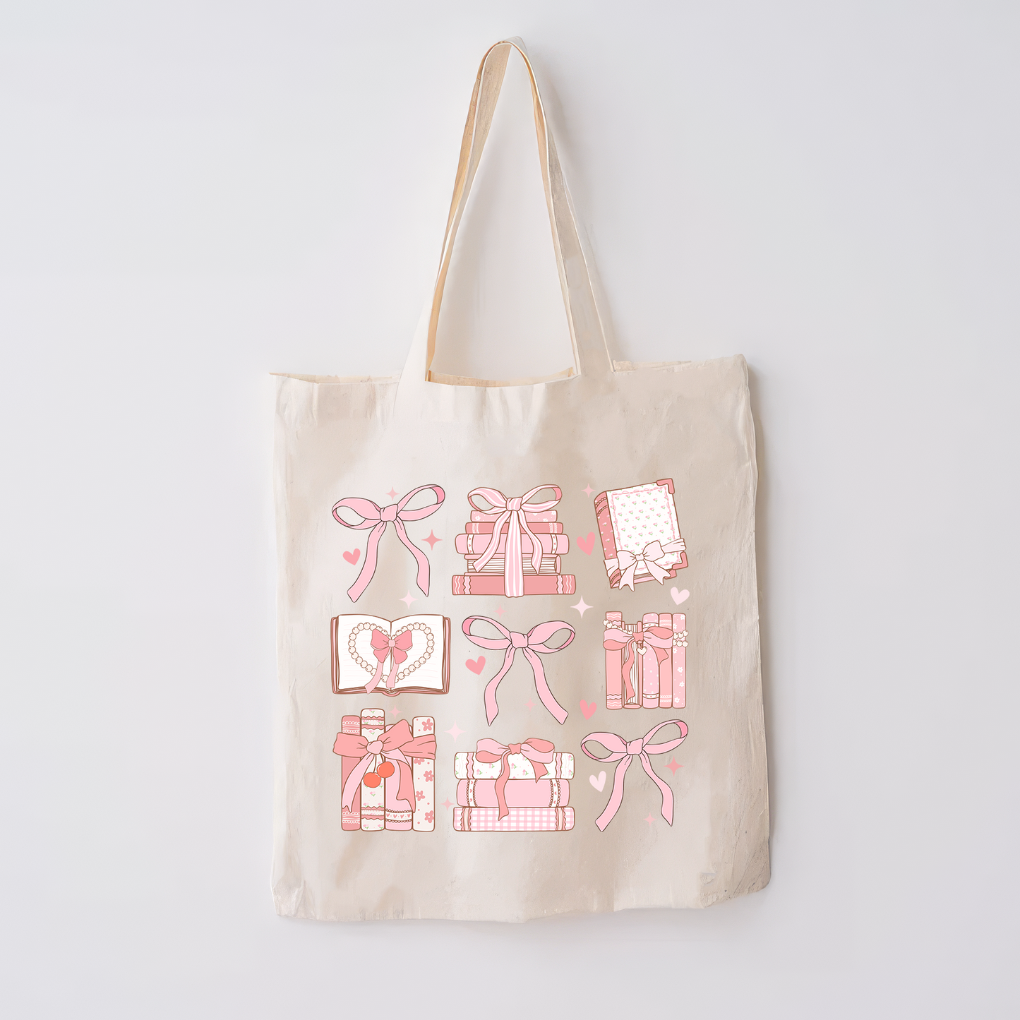 Bookish Coquette Tote Bag