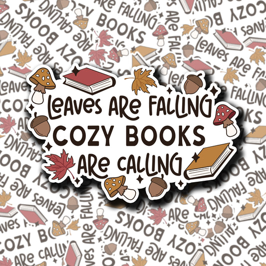 Cozy Book Are Calling Sticker