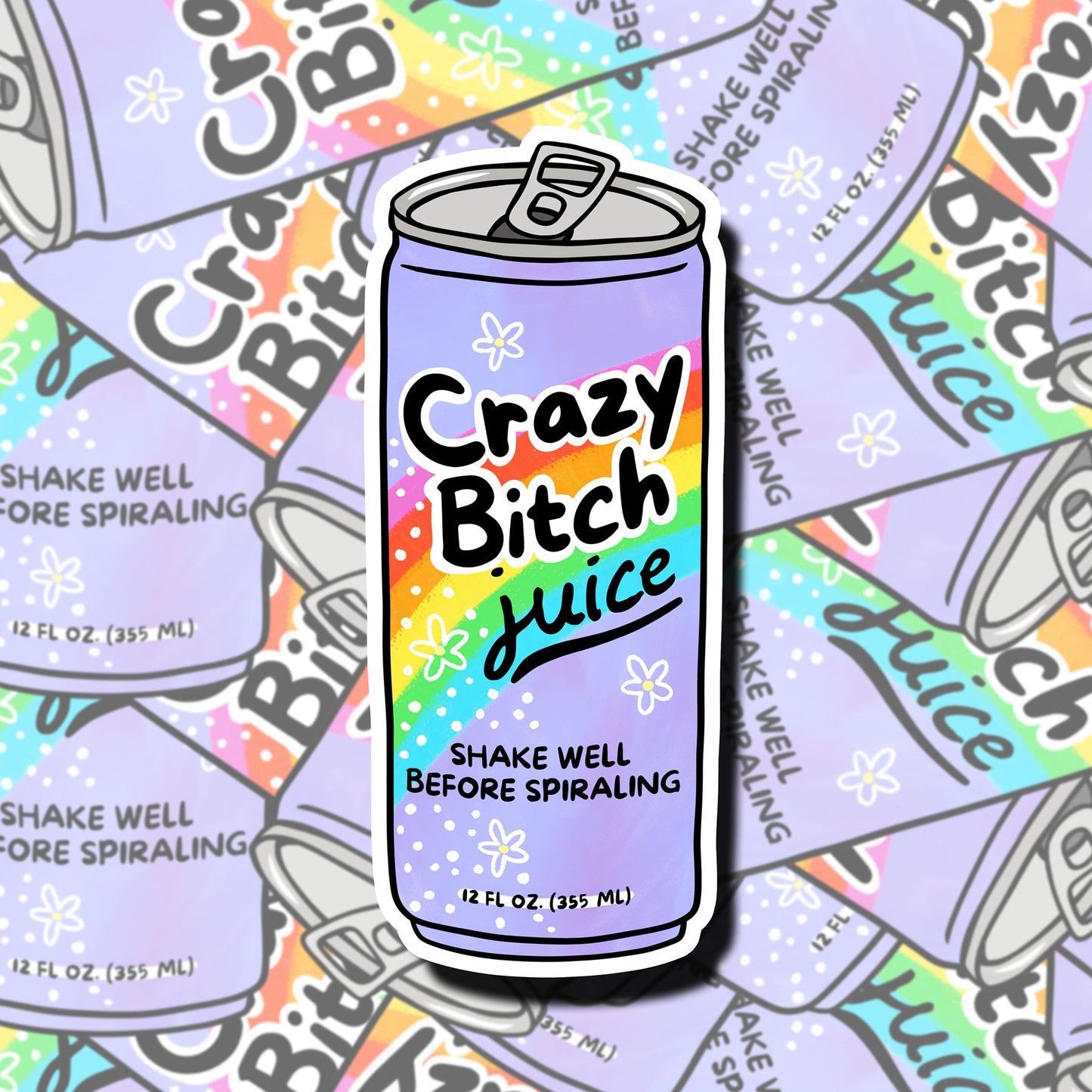 Crazy bitch Juice Sticker