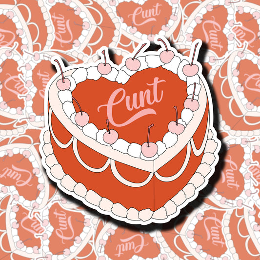 Cunt Cake Sticker