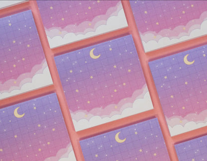 Starry Clouds Sticky Notes