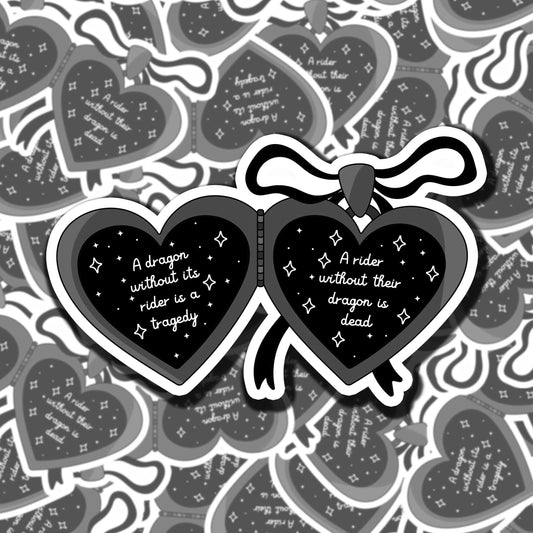 Fourth Wing Locket Sticker