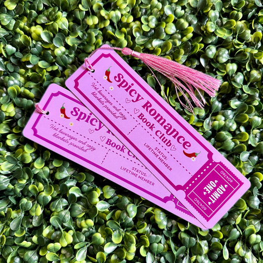 Spicy Romance Book Club Bookmark