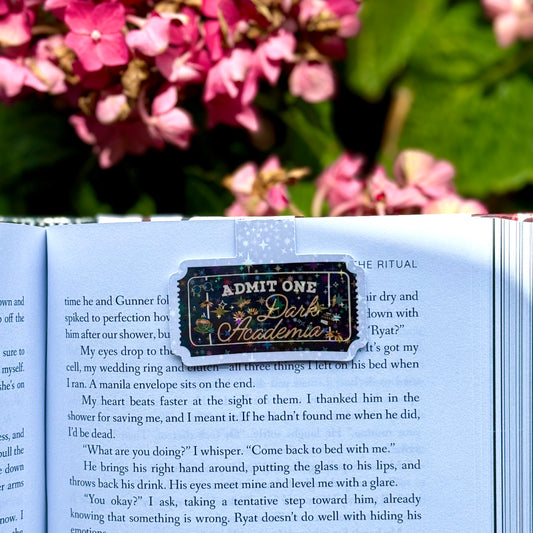 Dark Academia Magnetic Bookmark (holographic)