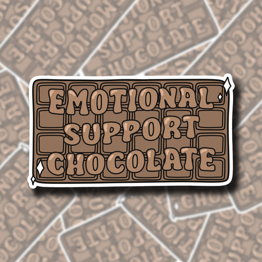 Emotional Support Chocolate (holographic)