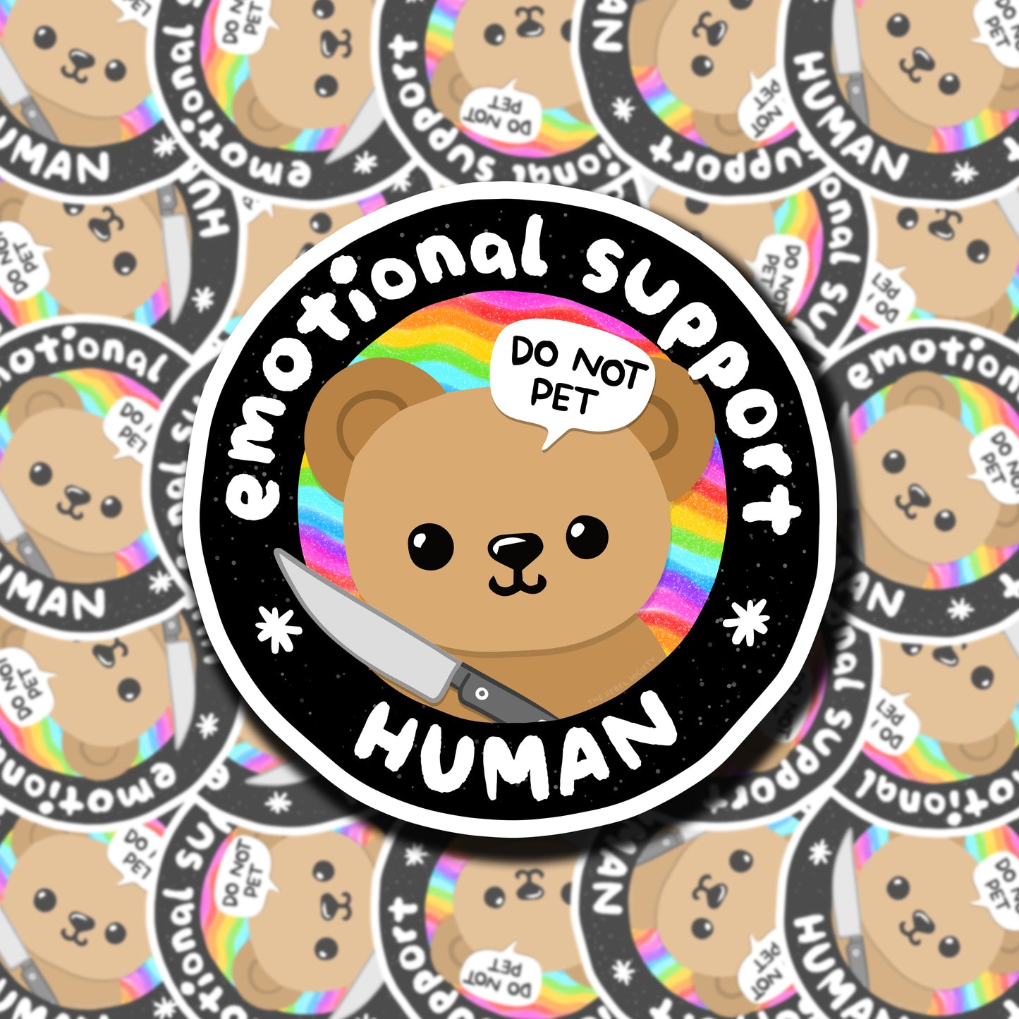 Emotional Support Human Sticker