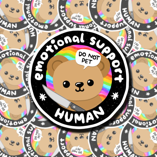 Emotional Support Human Sticker