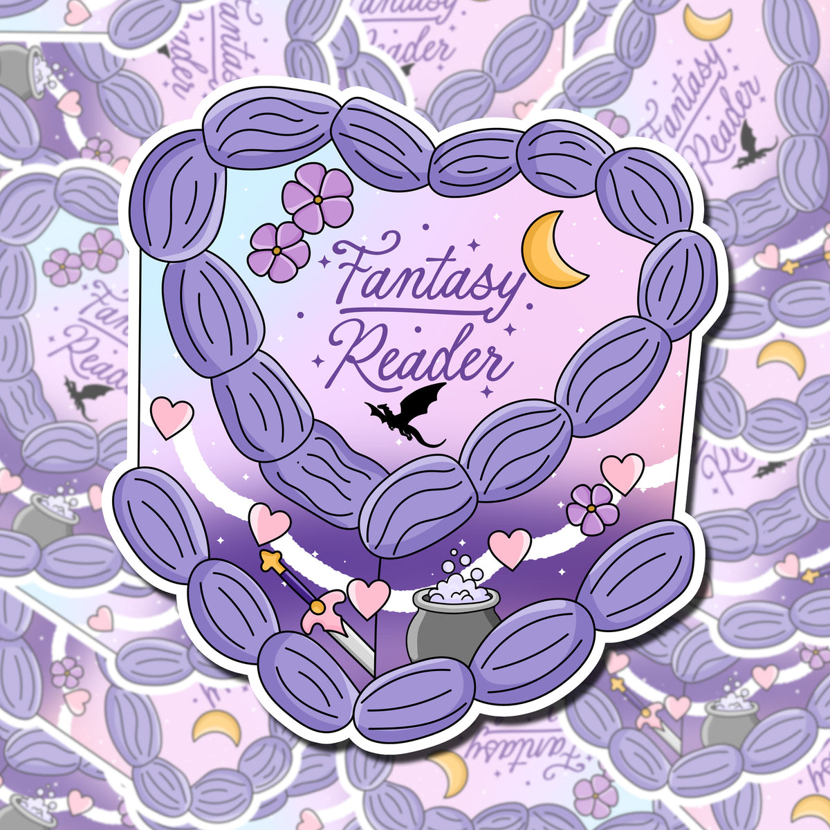 Fantasy Reader Sticker