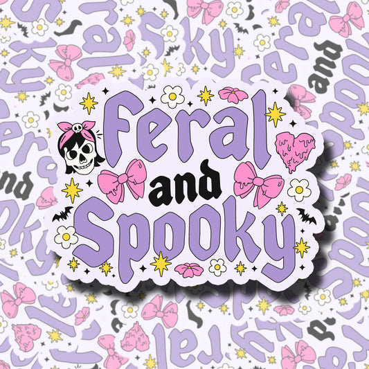 Feral and Spooky Sticker