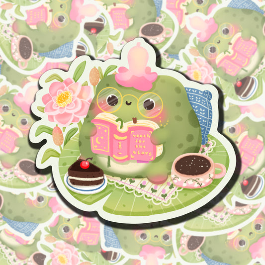Reader Frog Sticker