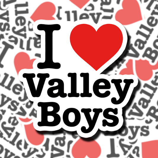 I Love Valley Boys Sticker