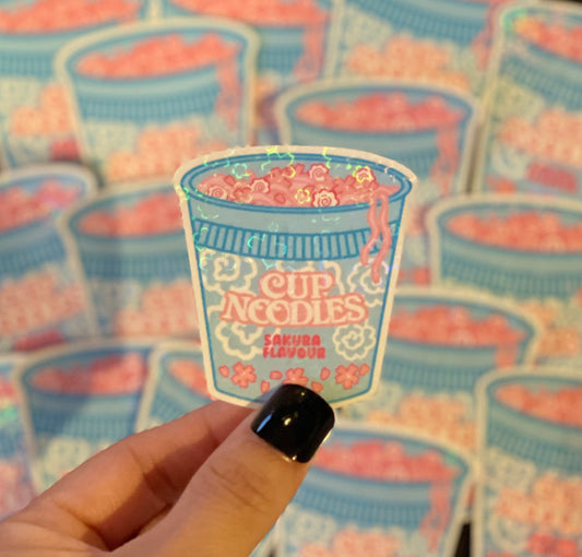 Sakura Cup Noodles (holographic)