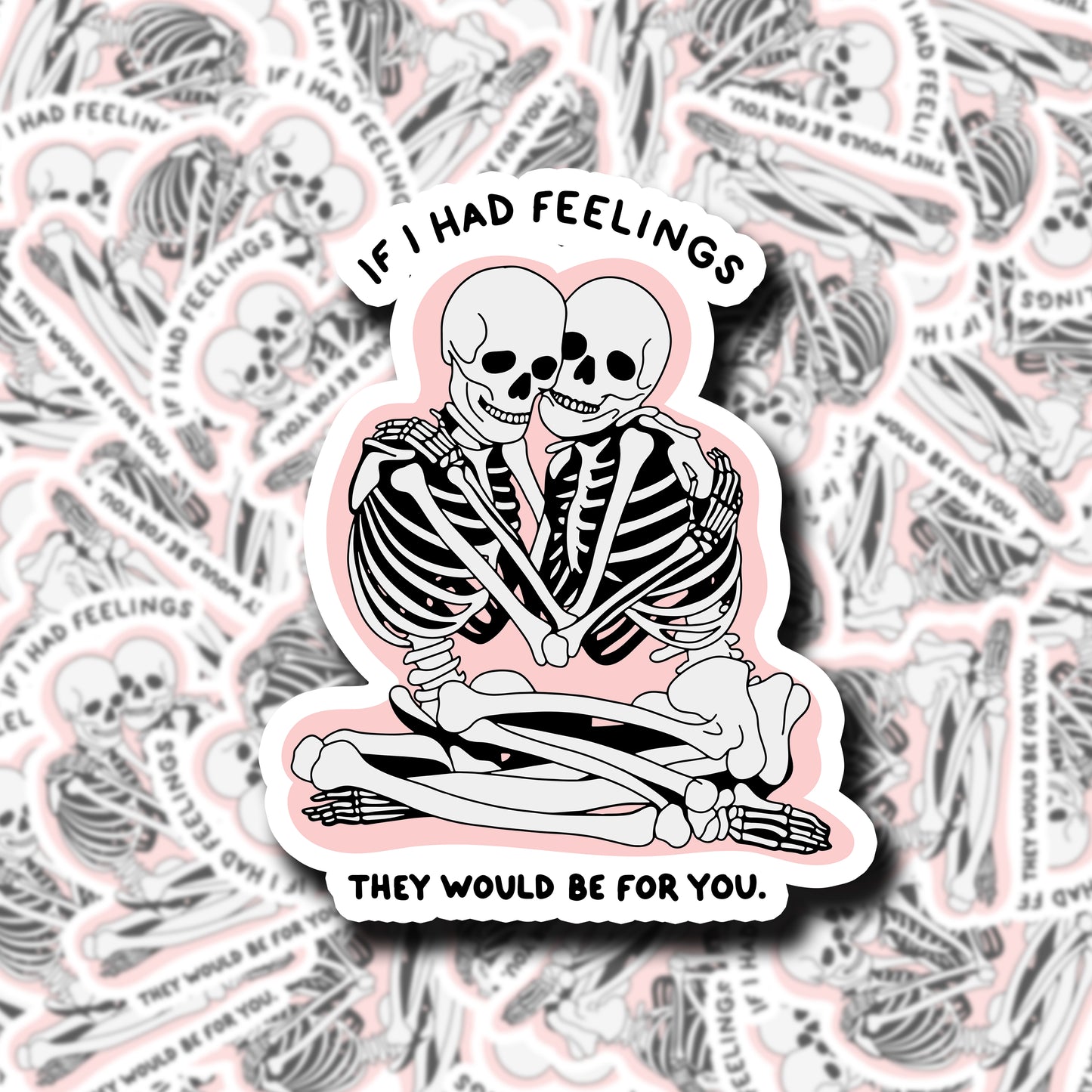 Skeleton Lovers Sticker