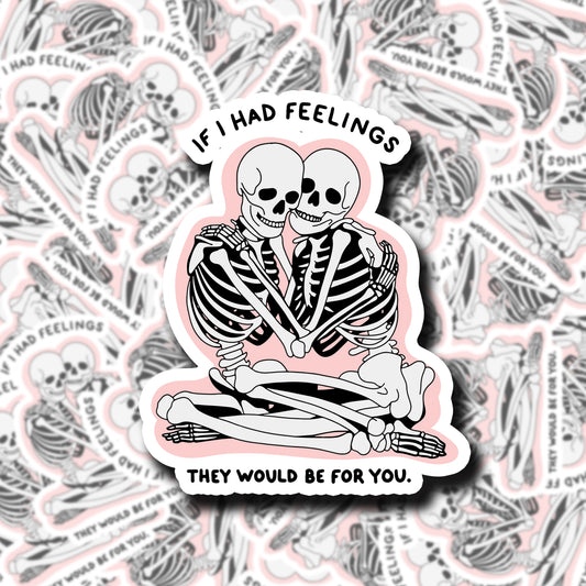 Skeleton Lovers Sticker