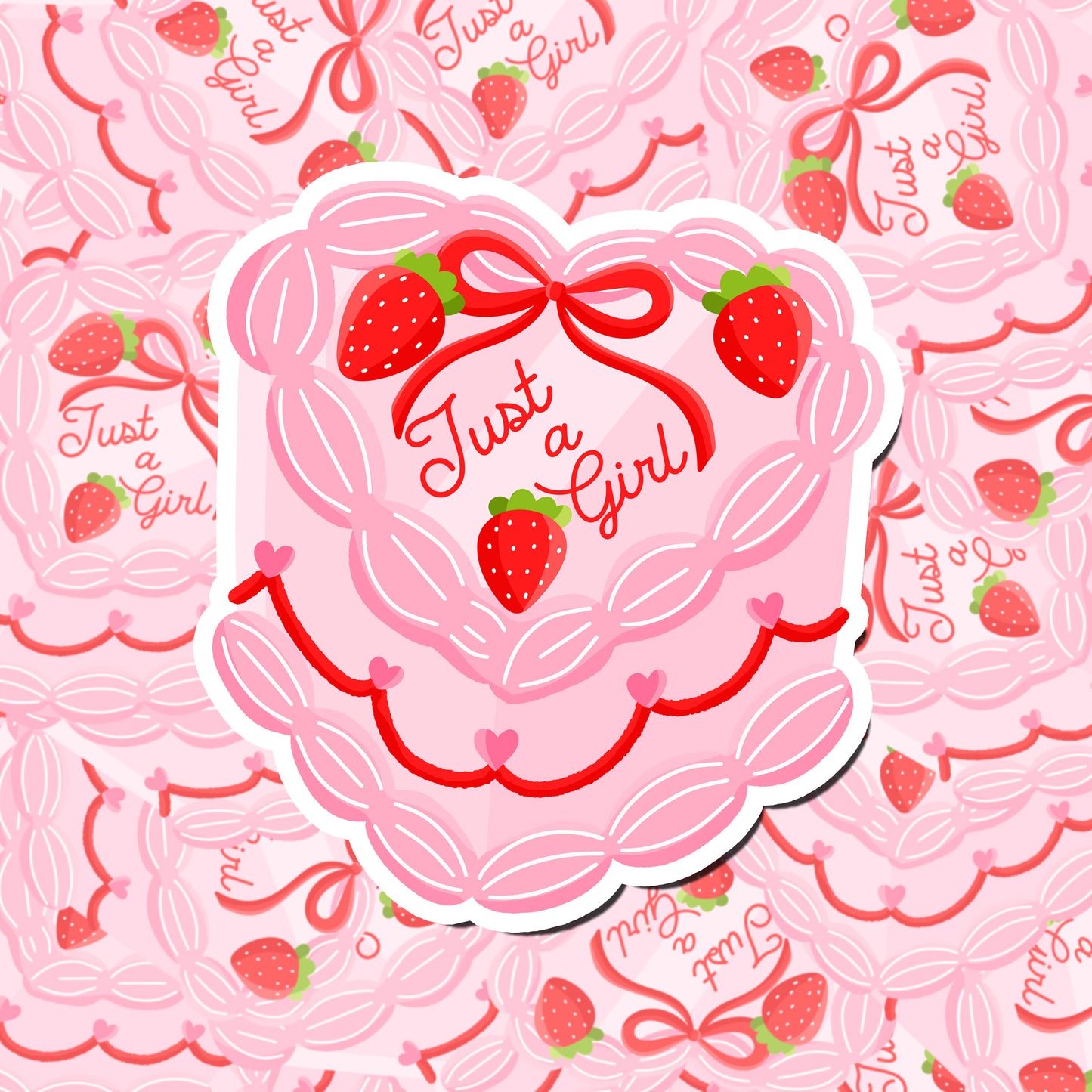Just A Girl Sticker