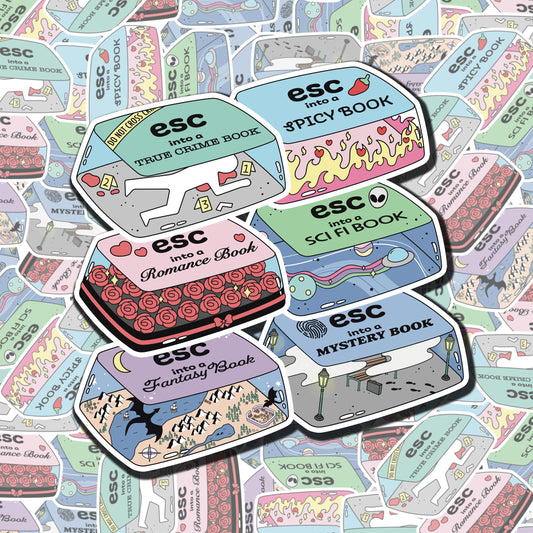 Bookish Keycap Sticker Bundle