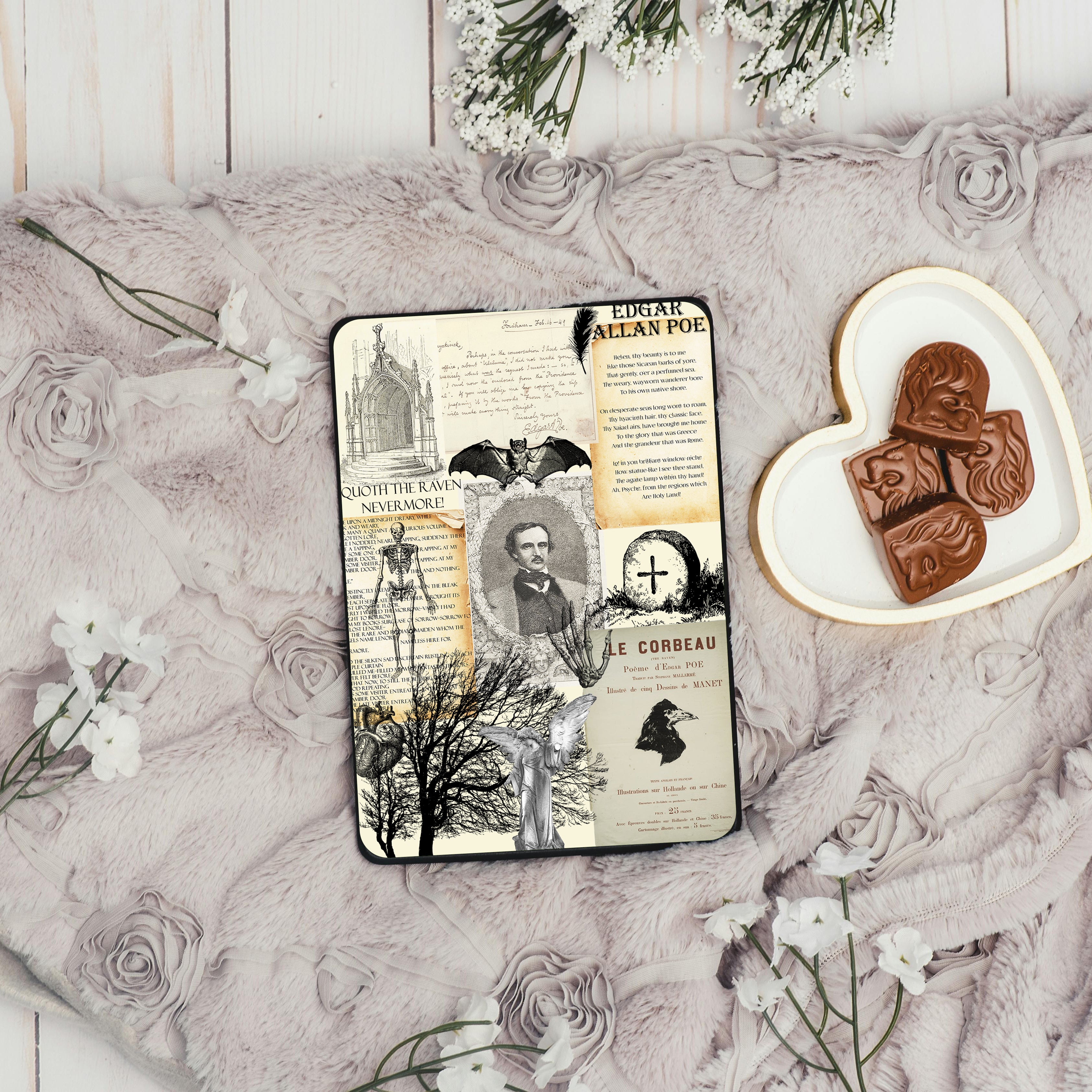 Fairytale Bookshelf Die Cut Kindle Sticker Insert, Kindle Decor And