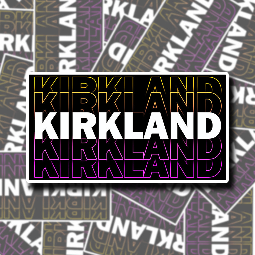 Kirkland Neon Costco Sticker