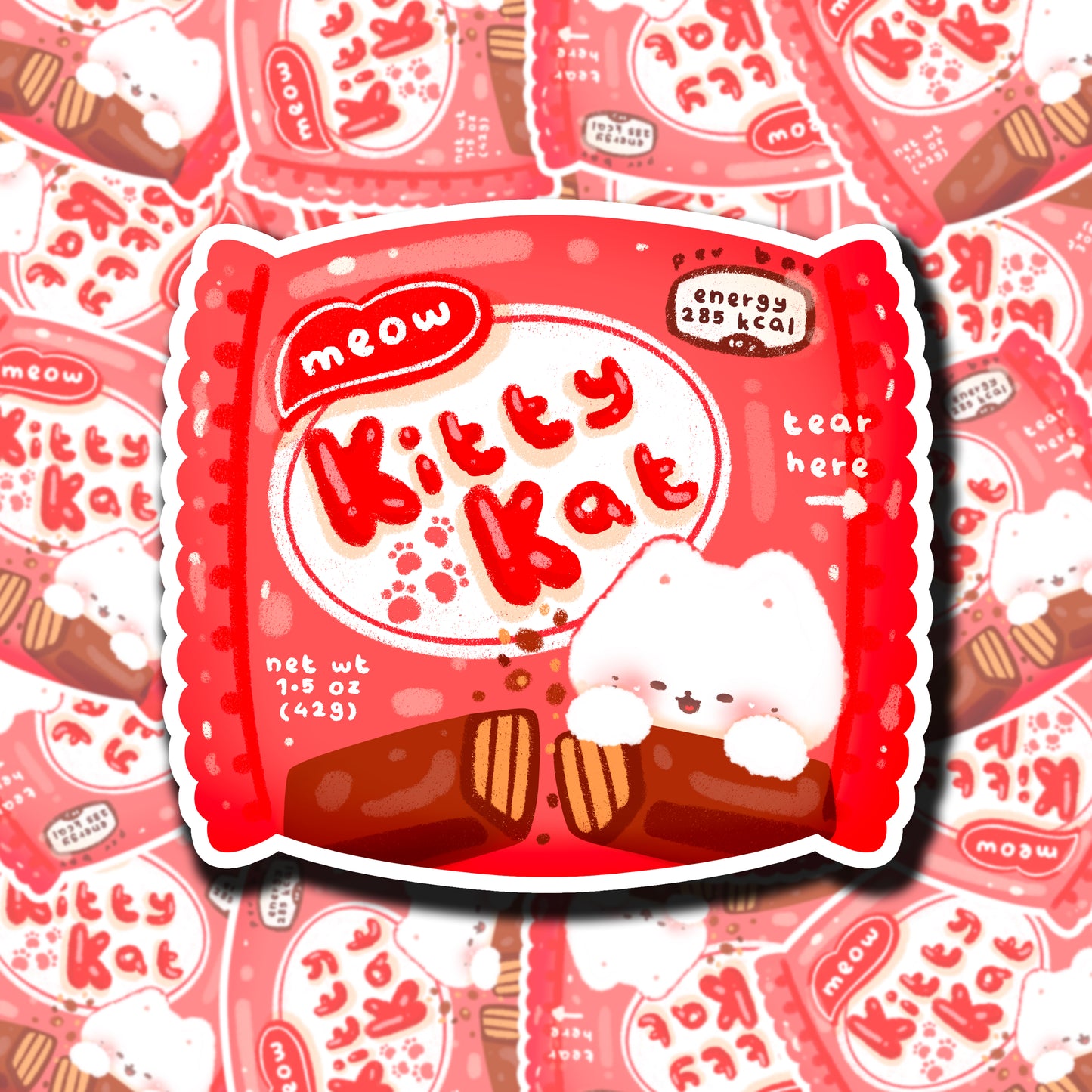 Kitty Kat Sticker