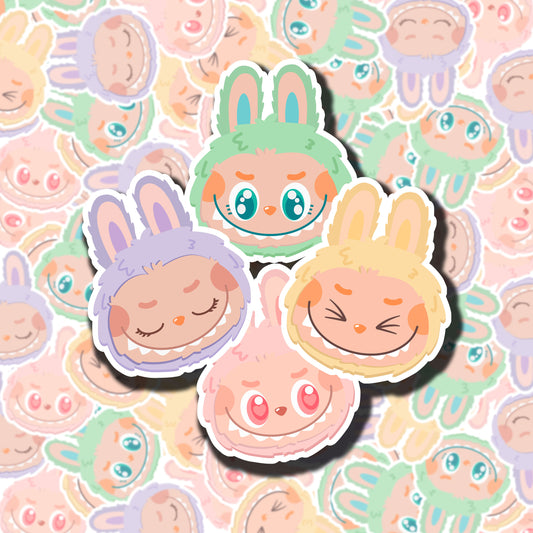 Labubu Heads Sticker Pack
