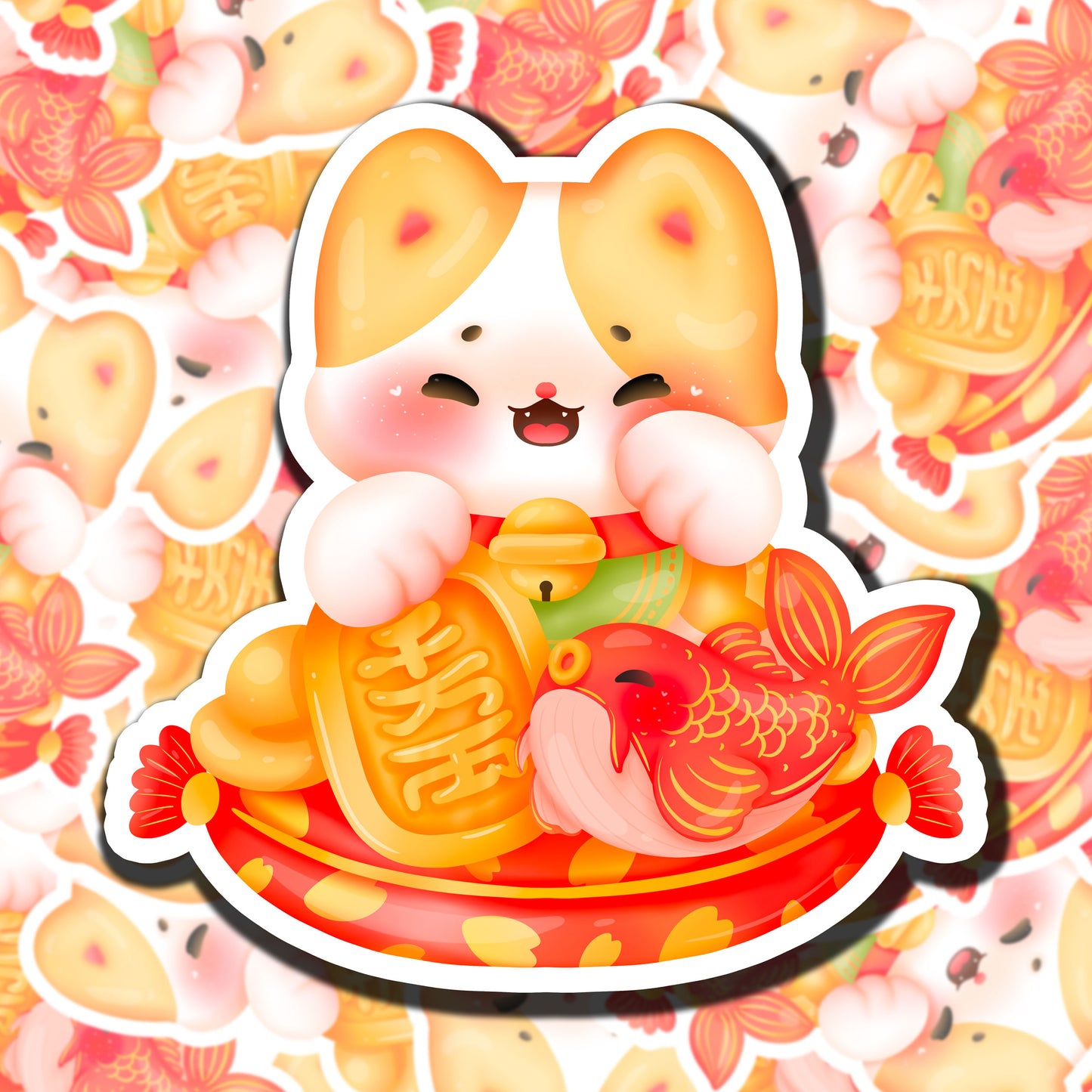 Lucky Cat Sticker