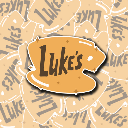 Luke's Coffee Cup Sticker