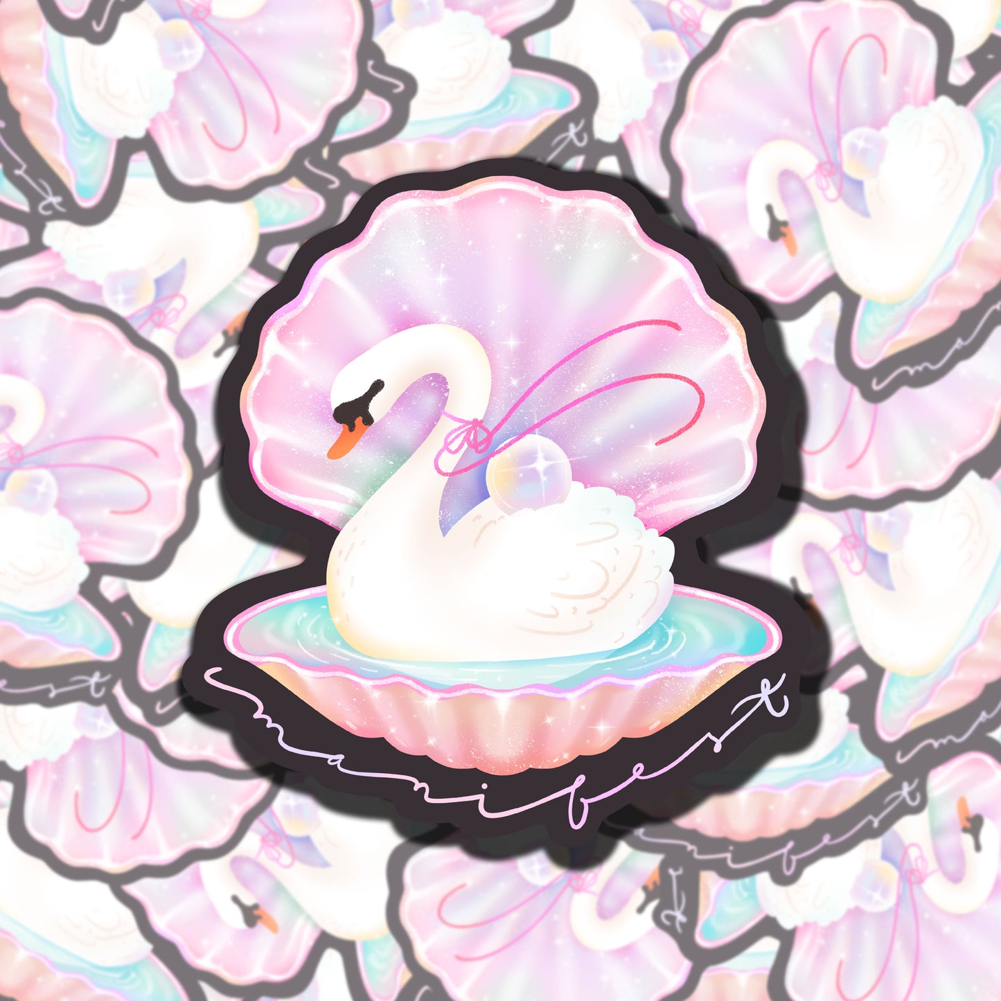 Manifest Swan Sticker
