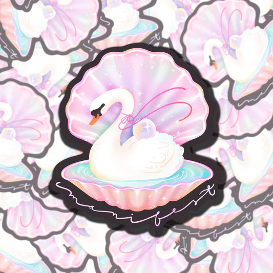 Manifest Swan Sticker