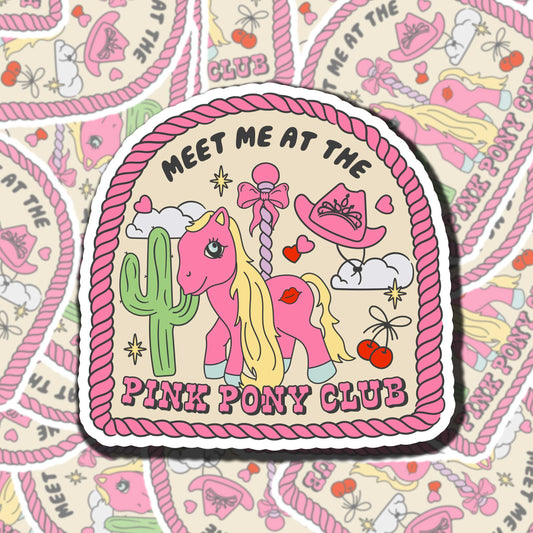 Pink Pony Club Sticker
