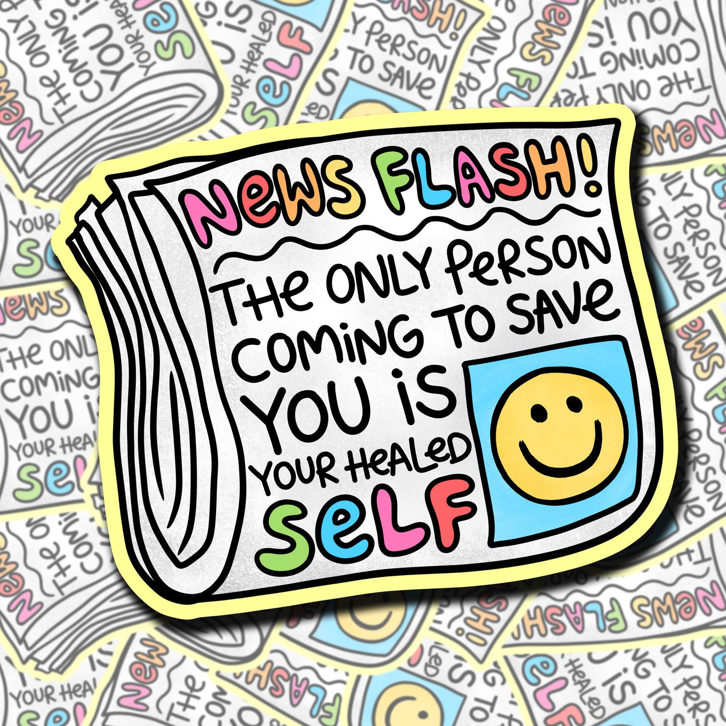 News Flash Sticker