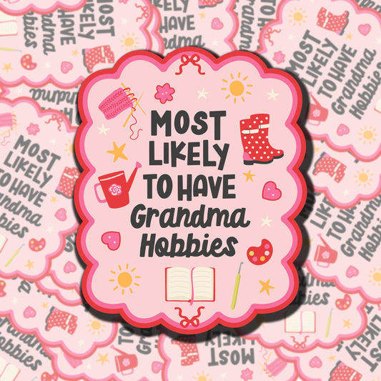 Grandma Hobbies Sticker