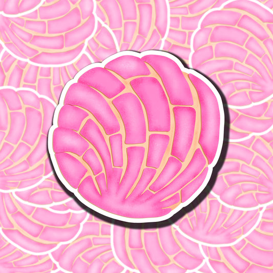 Pink Concha Sticker