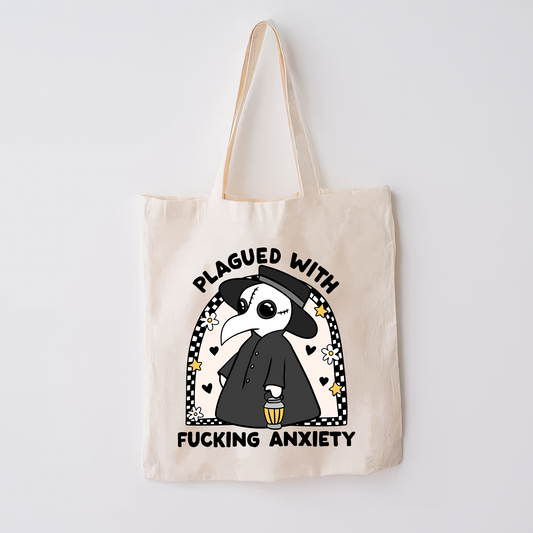 Plagued With Anxiety Tote Bag