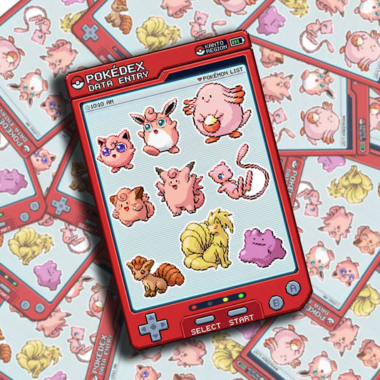 Pokemon Cute Sticker Sheet