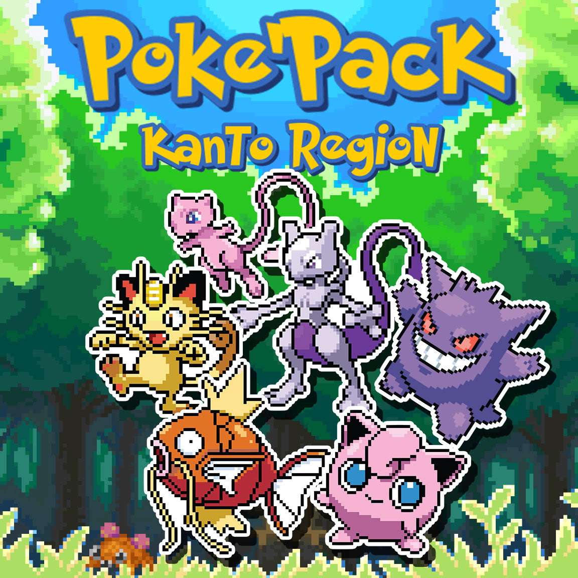 Poke Kanto Sticker Pack