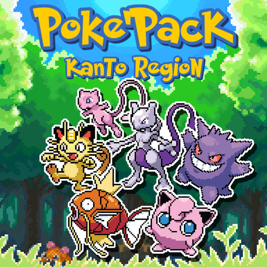 Poke Kanto Sticker Pack