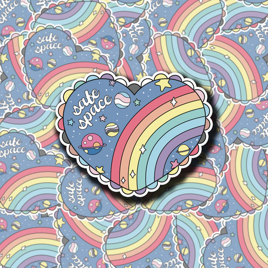 Safe Space Sticker (holographic)