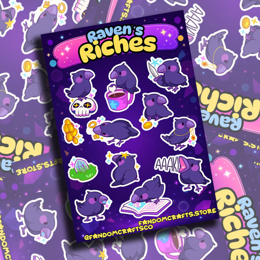 Raven's Riches Sticker Sheet
