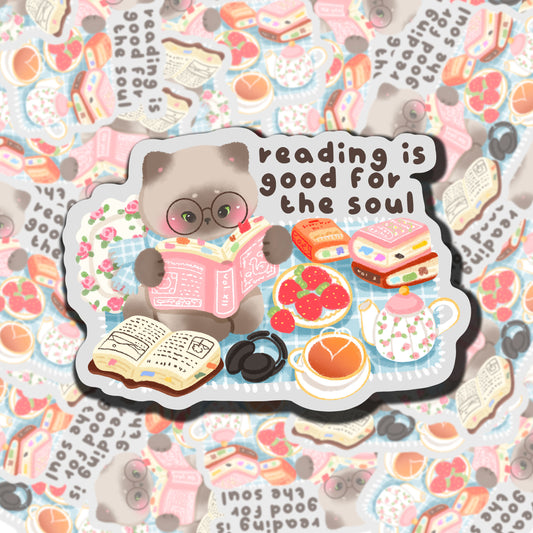 Reading Is Good For The Soul Sticker