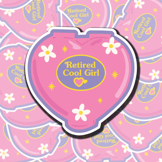 Retired Cool Girl Sticker