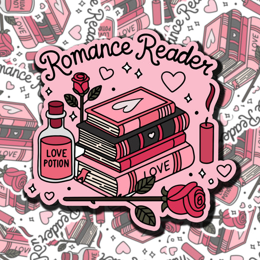 Romance Reader Sticker
