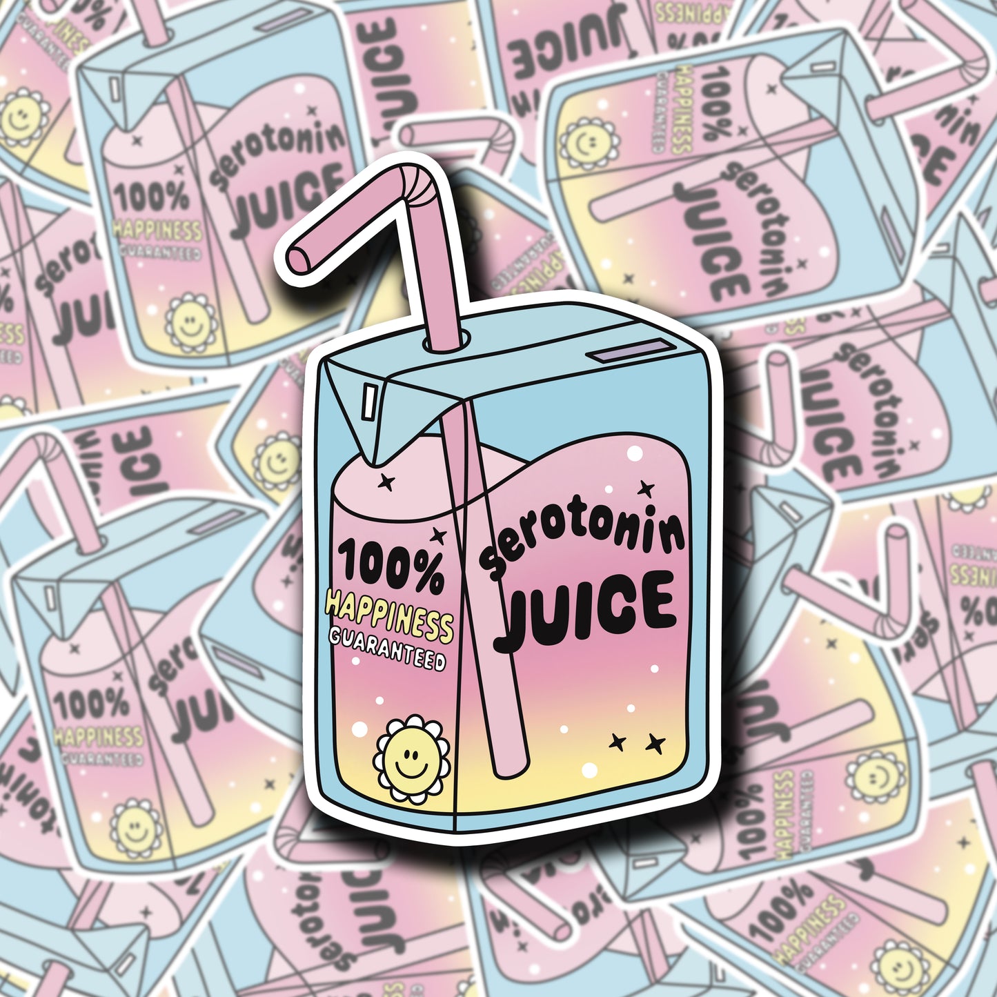 Serotonin Juice Box Sticker