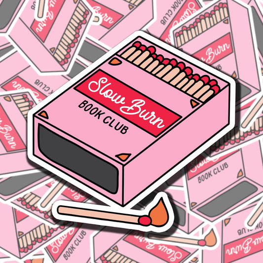 Slow Burn Book Club Sticker