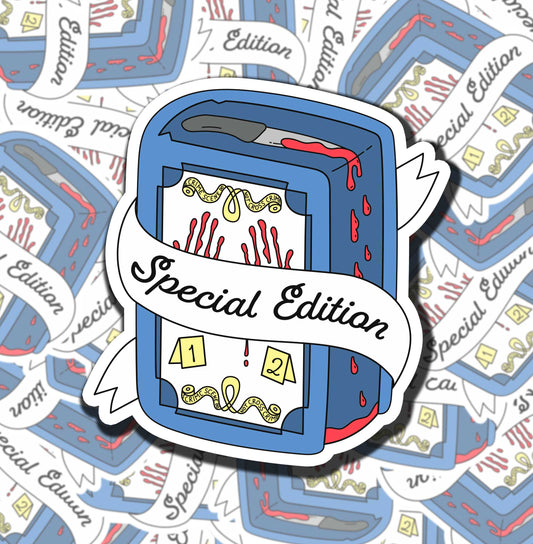 Special Edition True Crime Book Sticker
