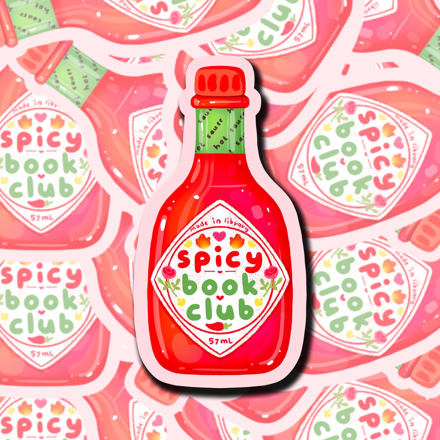 Spicy Book Club Sticker