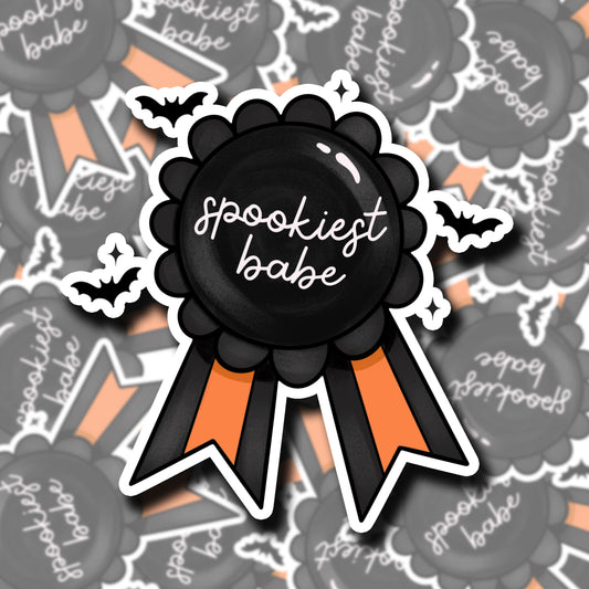 Spookiest Babe Sticker