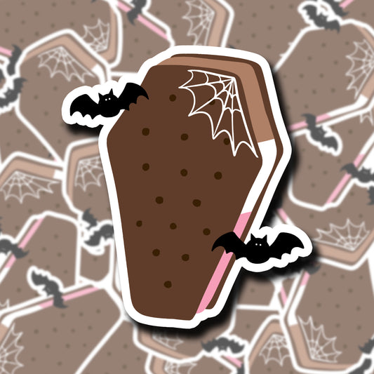 Spooky Coffin Neapolitan Ice Cream