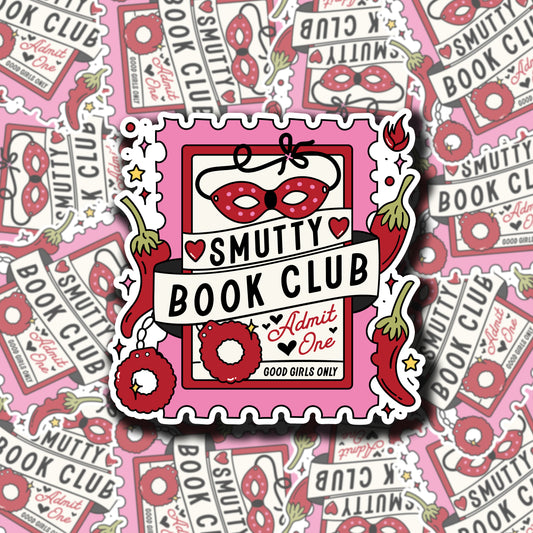 Smutty Book Club Stamp Sticker
